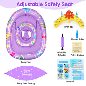 EZIGO float in water demonstrates toddler-friendly fun in pools