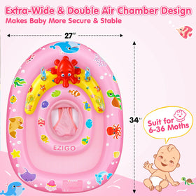EZIGO baby pool float ocean toys for interactive aquatic play