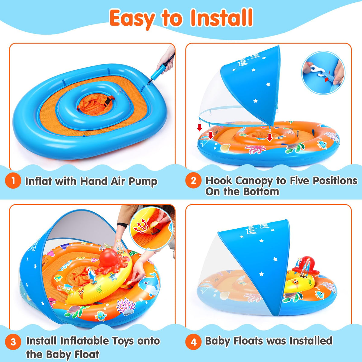 EZIGO BPA-free PVC construction for safer water time