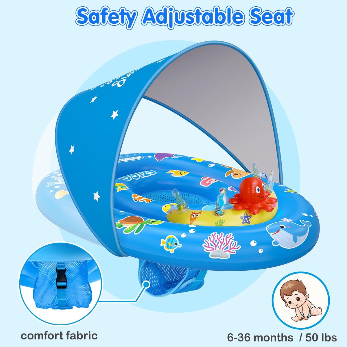 Ezigo ocean animal toys for babies promote interactive play while swimming