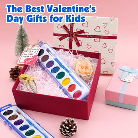 EZLYFF eight bright colors watercolor paints ideal for kid art projects