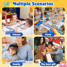 EZLYFF kids washable paints clean easily from skin and fabrics