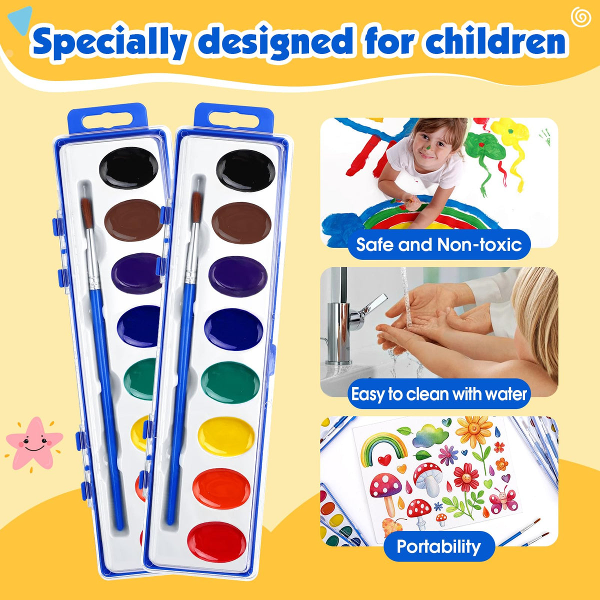 EZLYFF transparent palette for quick color blending and cleanup