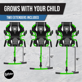 EzyRoller Drifter X green back wheel drift demonstrates stable turning