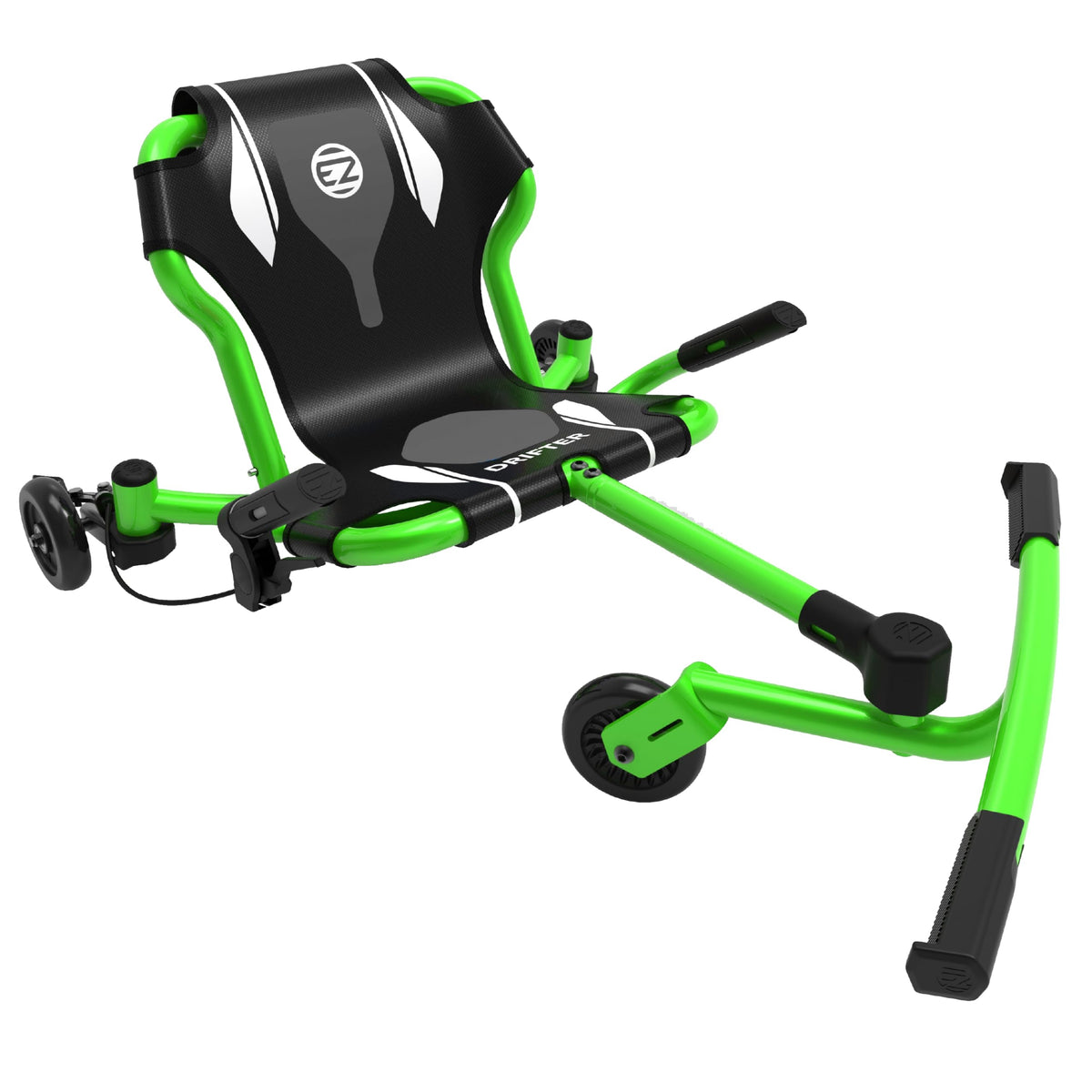 EzyRoller Drifter X green front view showing a sturdy steel frame