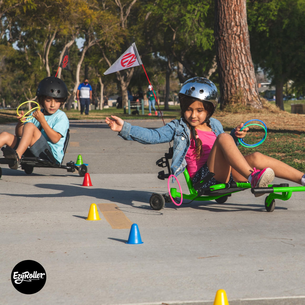 EzyRoller Drifter X green non-marking wheels protect floors