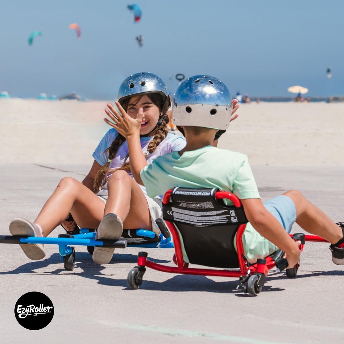 EzyRoller Spinner X blue steel extensions growing with your child.