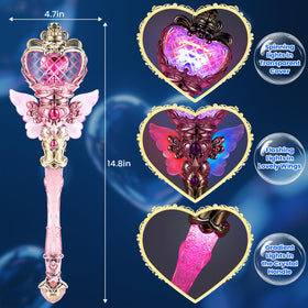 EZVYAO crystal handle wand glows with gradient colors for party glow