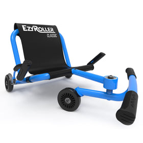EzyRoller Classic blue seat comfort supports relaxed rides.