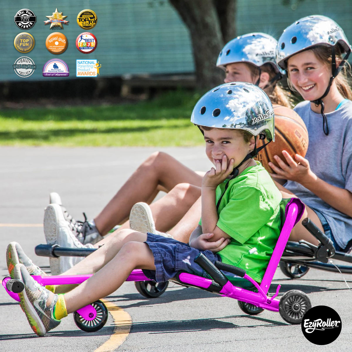 EzyRoller Classic Ride On Pink dimensions and weight.