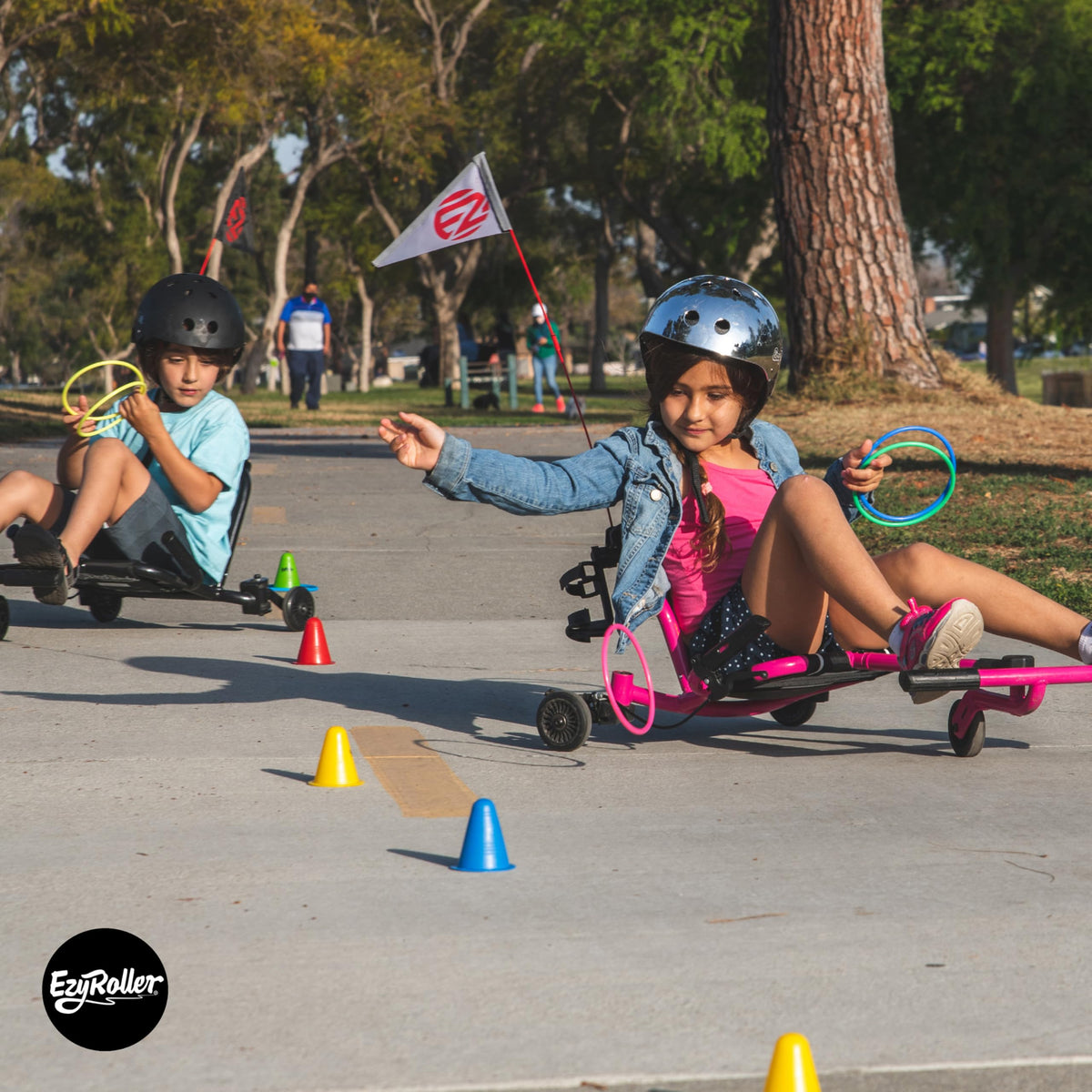 EzyRoller Drifter-X padding and back support enhances riding comfort