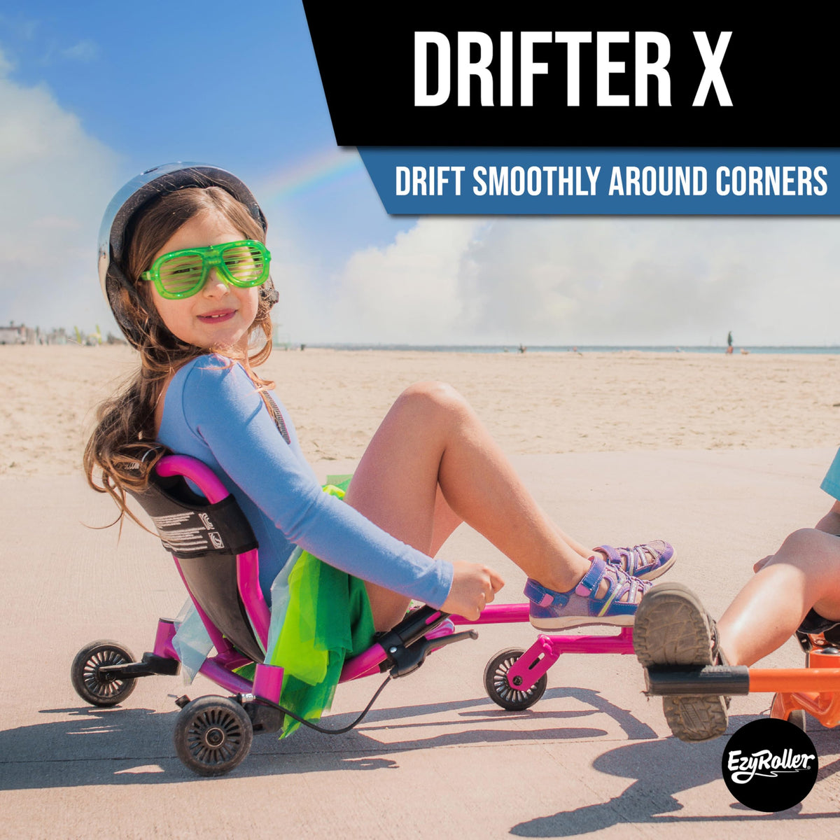 EzyRoller Drifter-X side view illustrating drift control for kids