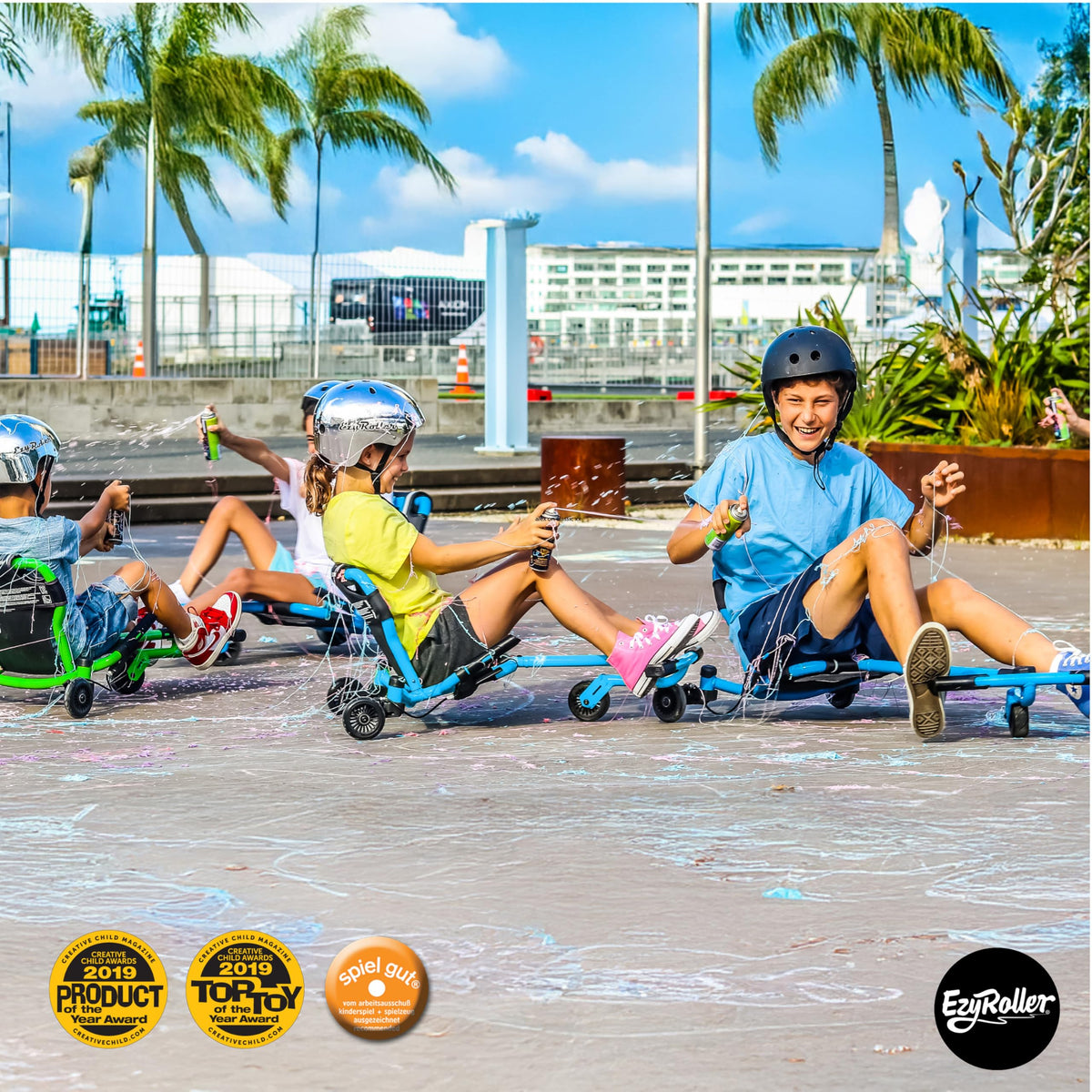 EzyRoller Drifter X steel frame and non-marking wheels