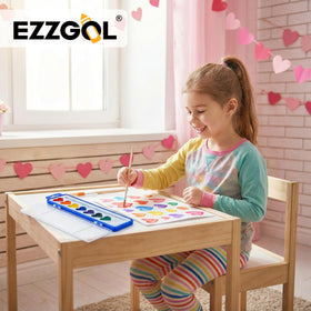 Ezzgol art supplies in a classroom setting supporting group activities.