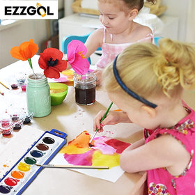 Ezzgol kids watercolor set ideal for preschool art and group activities.