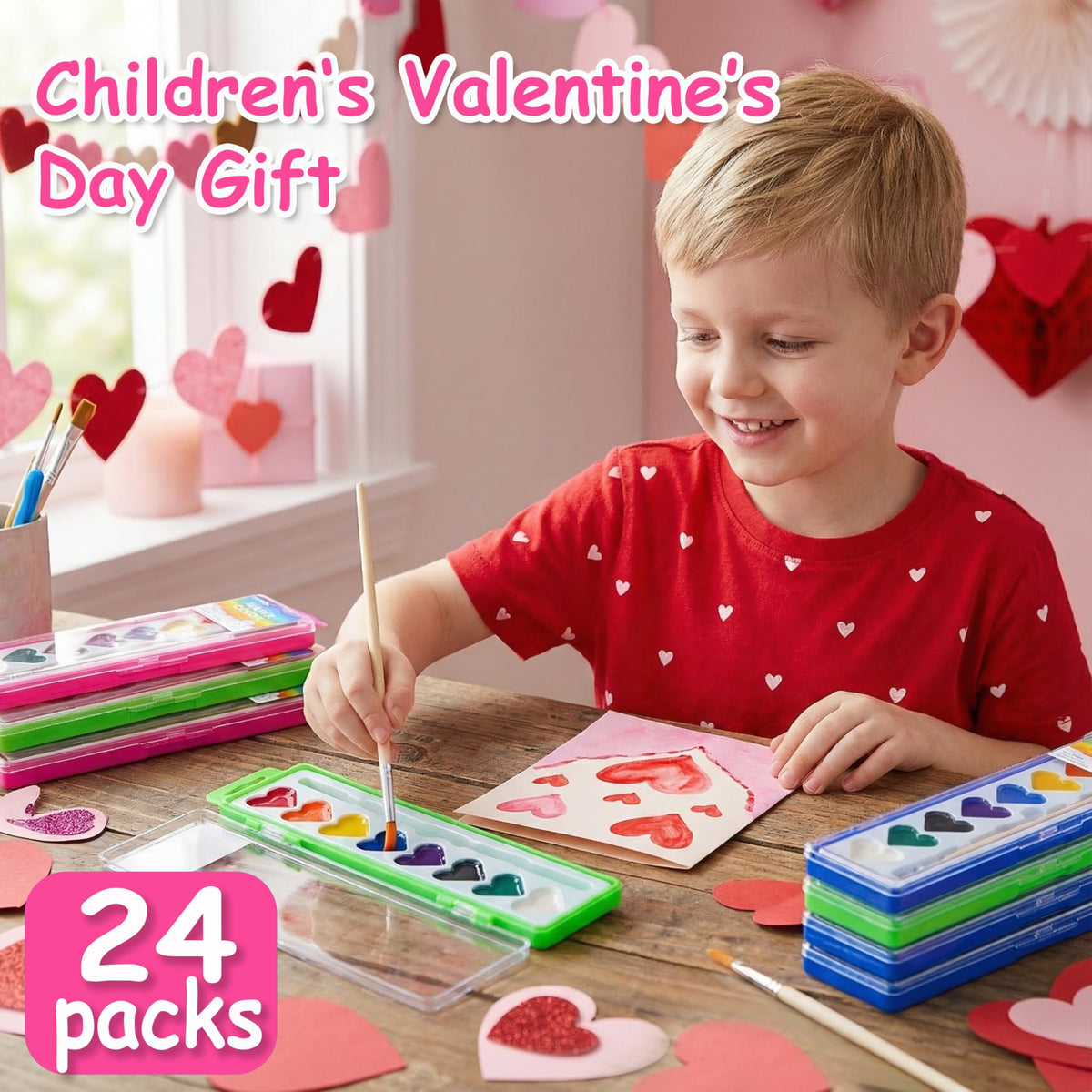 Ezzgol gift set photo showing Valentine packaging ideal for preschool celebrations.