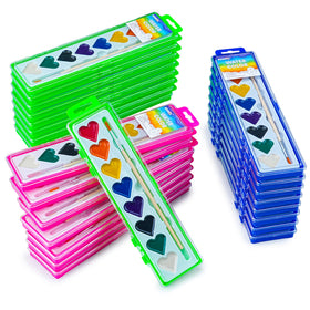Ezzgol watercolor 24-pack with 8 colors palette, ideal for classroom art projects.