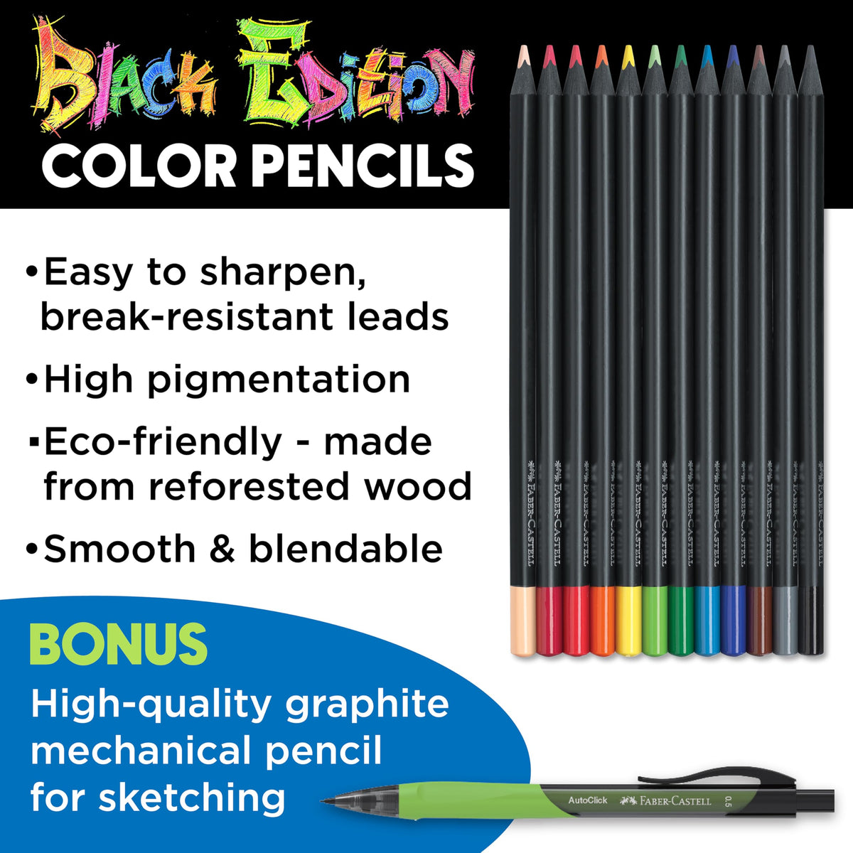 Goldfaber pencils from Faber-Castell offering rich color for vibrant sketches