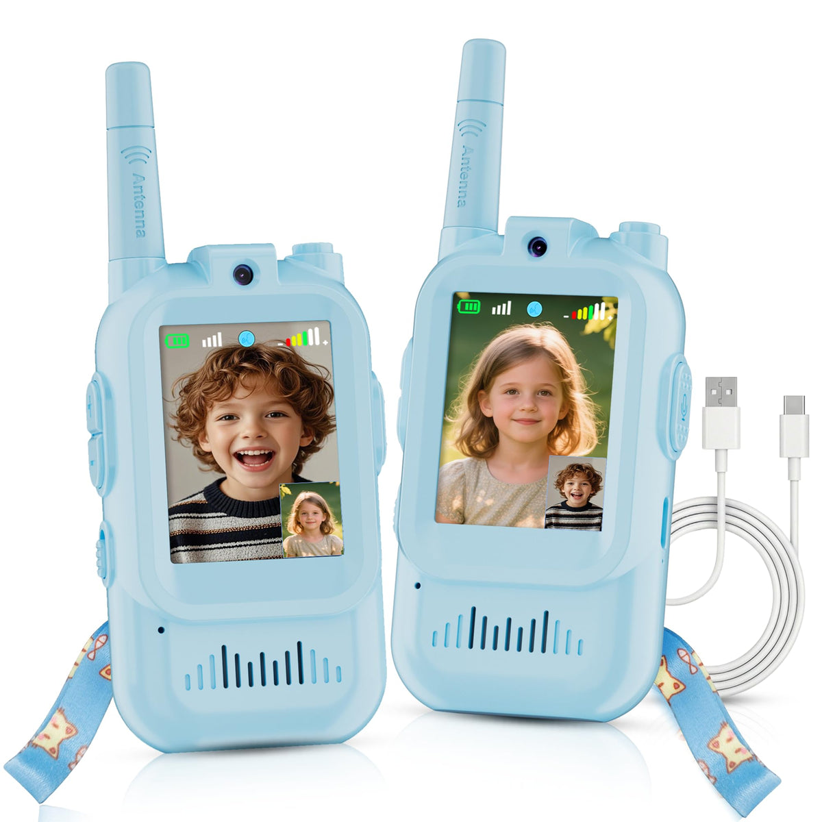 Fabeto walkie talkie with video and HD camera for clear outdoor communication.