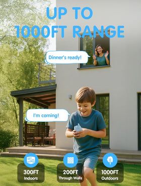 Fabeto Walkie Talkie with Video 2-Pack voice changer for imaginative play sessions.