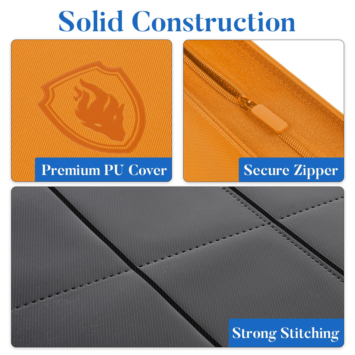 Fabmaker 9-pocket binder interior pages organize 360 cards neatly.