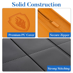 Fabmaker 9-pocket binder interior pages organize 360 cards neatly.