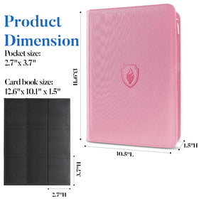 Fabmaker large-capacity album fits 360 sleeved cards in 20 padded pages.