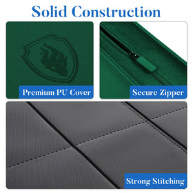 Fabmaker nine-pocket card album interior holds up to 360 cards.