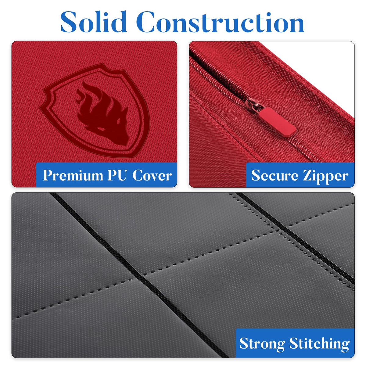 Fabmaker nine-pocket binder interior pages keep cards organized for quick access