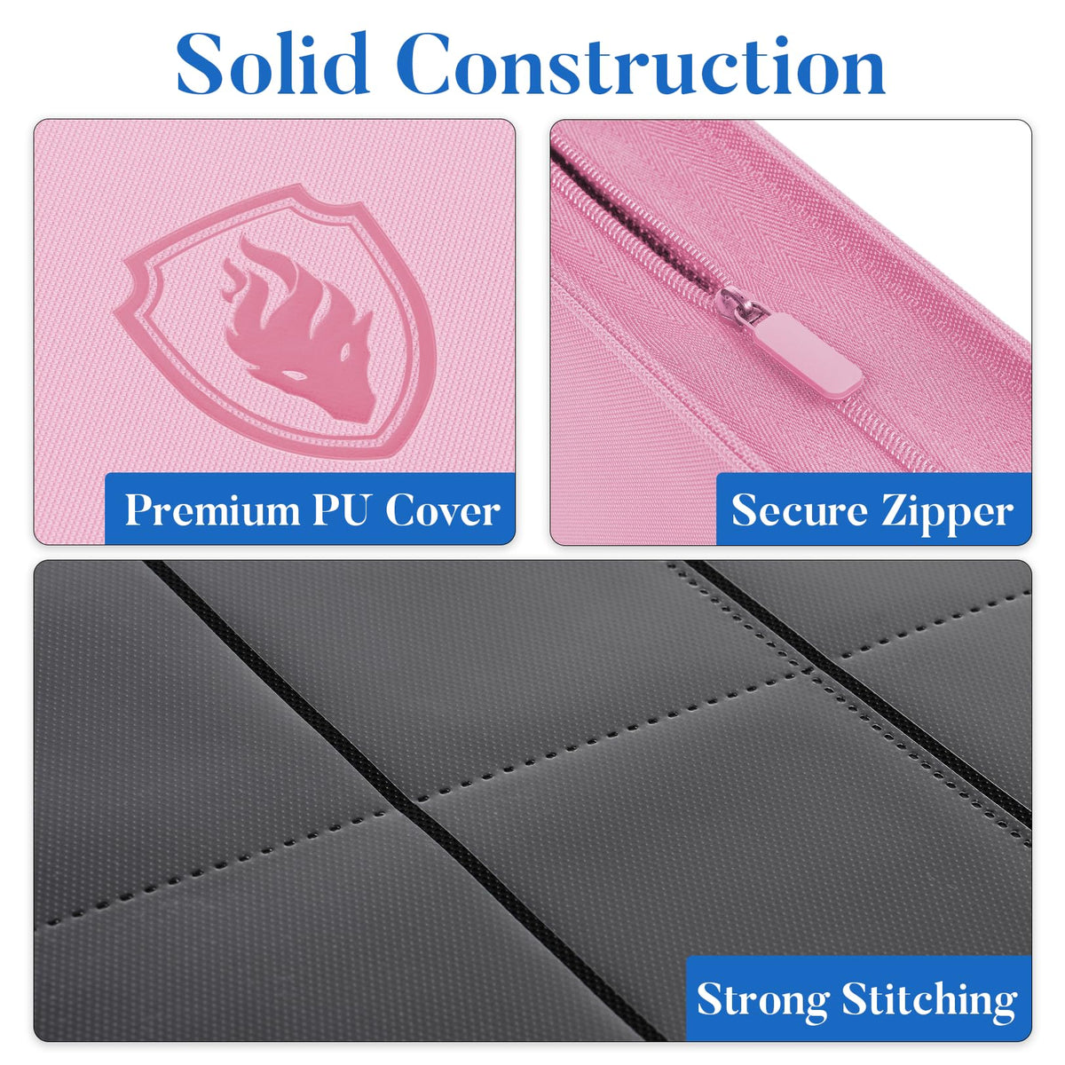 Fabmaker nine-pocket trading card binder keeps cards organized and accessible.
