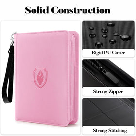 Fabmaker portable card collection binder with removable strap for easy carry