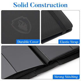 Interior pages display 912-card capacity with clear visibility for quick browsing.