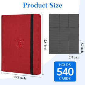 Card pocket size and overall fit in Fabmaker binder designed for sleeved cards.