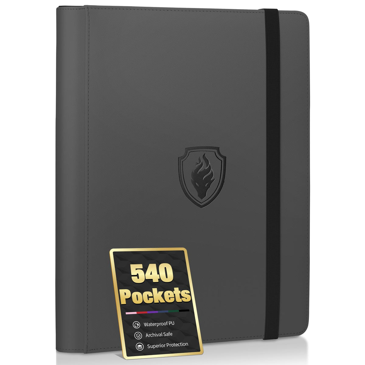 Fabmaker Premium binder cover with durable PU exterior protecting cards on the go