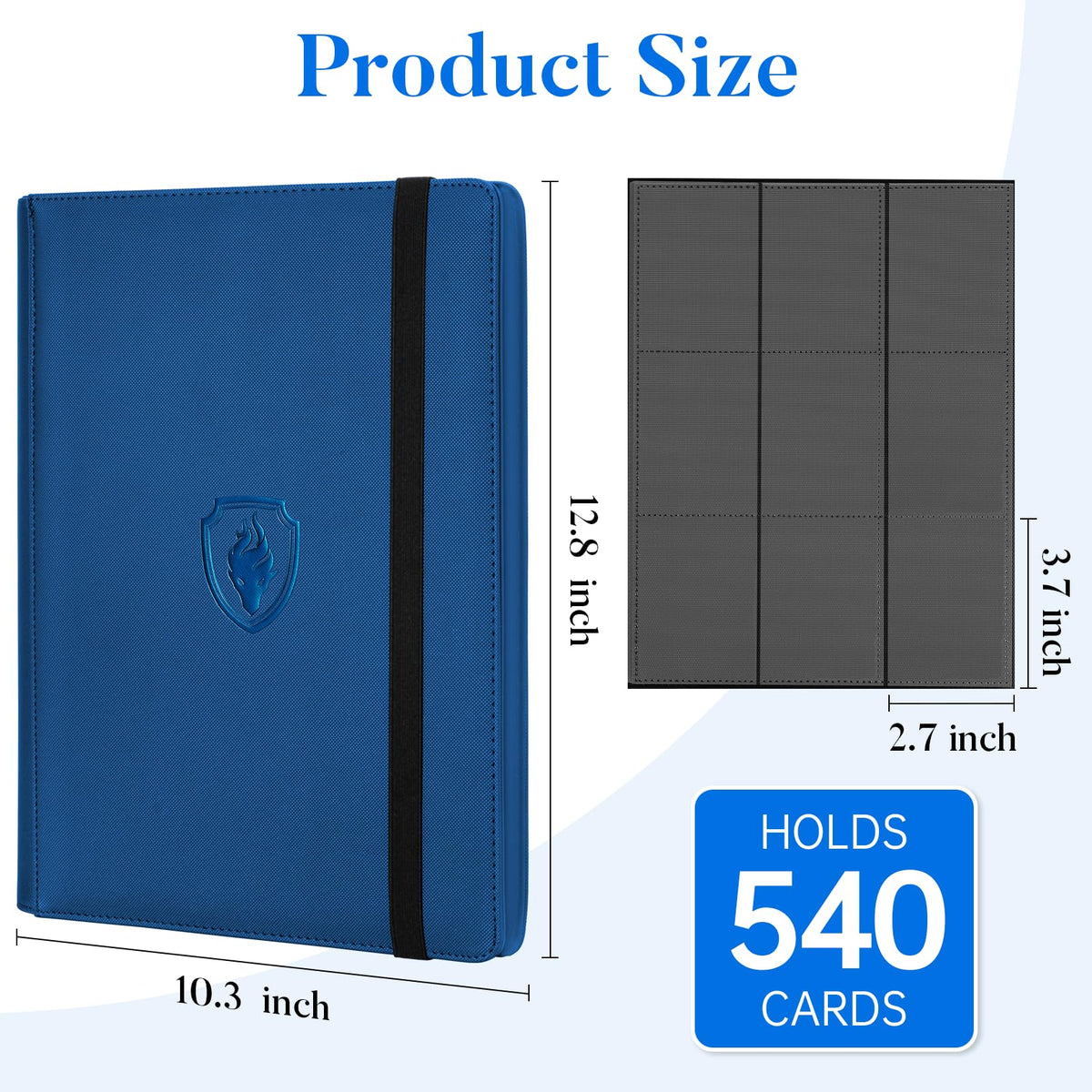 Compact Fabmaker binder dimensions support sleeved cards and standard sizes