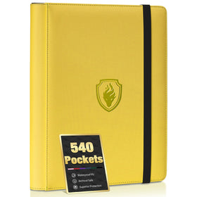 Fabmaker premium binder front cover in yellow with durable PU exterior for stylish protection