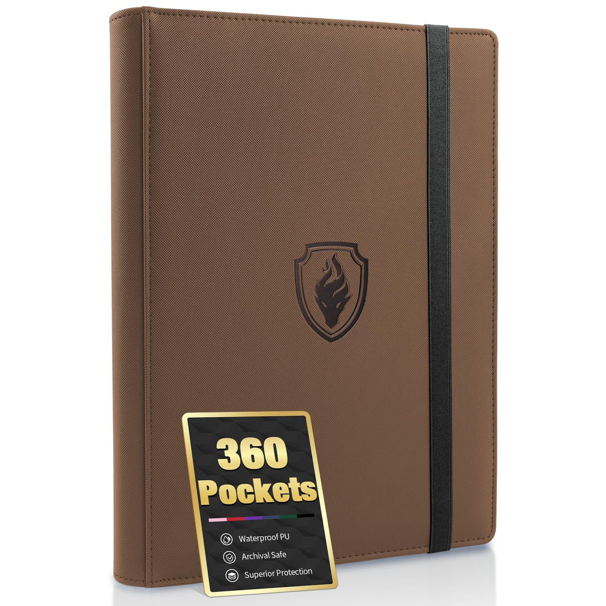 Fabmaker binder front cover with embossed logo for stylish protection.