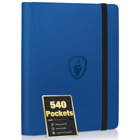 Fabmaker Premium 9-pocket binder front cover with embossed logo for durable organization