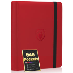 Fabmaker Premium binder front cover with durable PU exterior protects cards on the go.