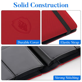 Interior pages from Fabmaker binder offer clear display for sleeved cards.