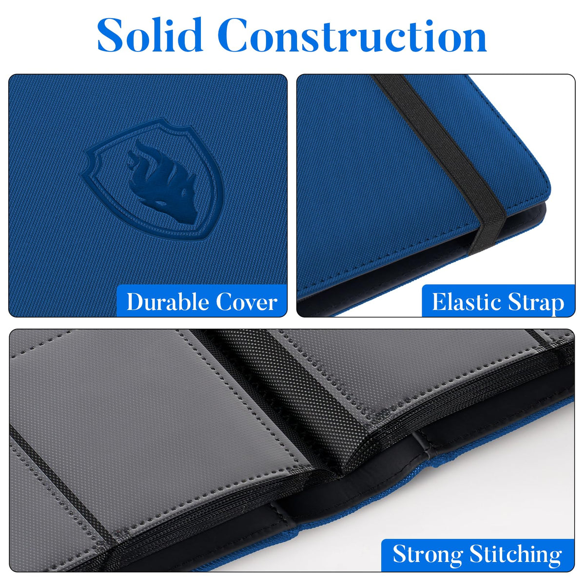 Interior sleeves in Fabmaker binder protecting up to 540 cards