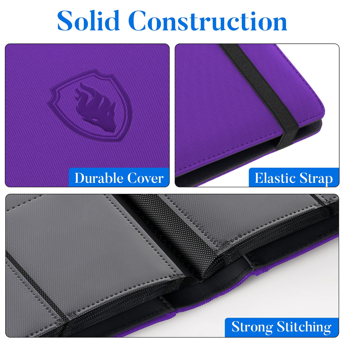Fabmaker binder side view shows rugged exterior and portable size for on-the-go storage.
