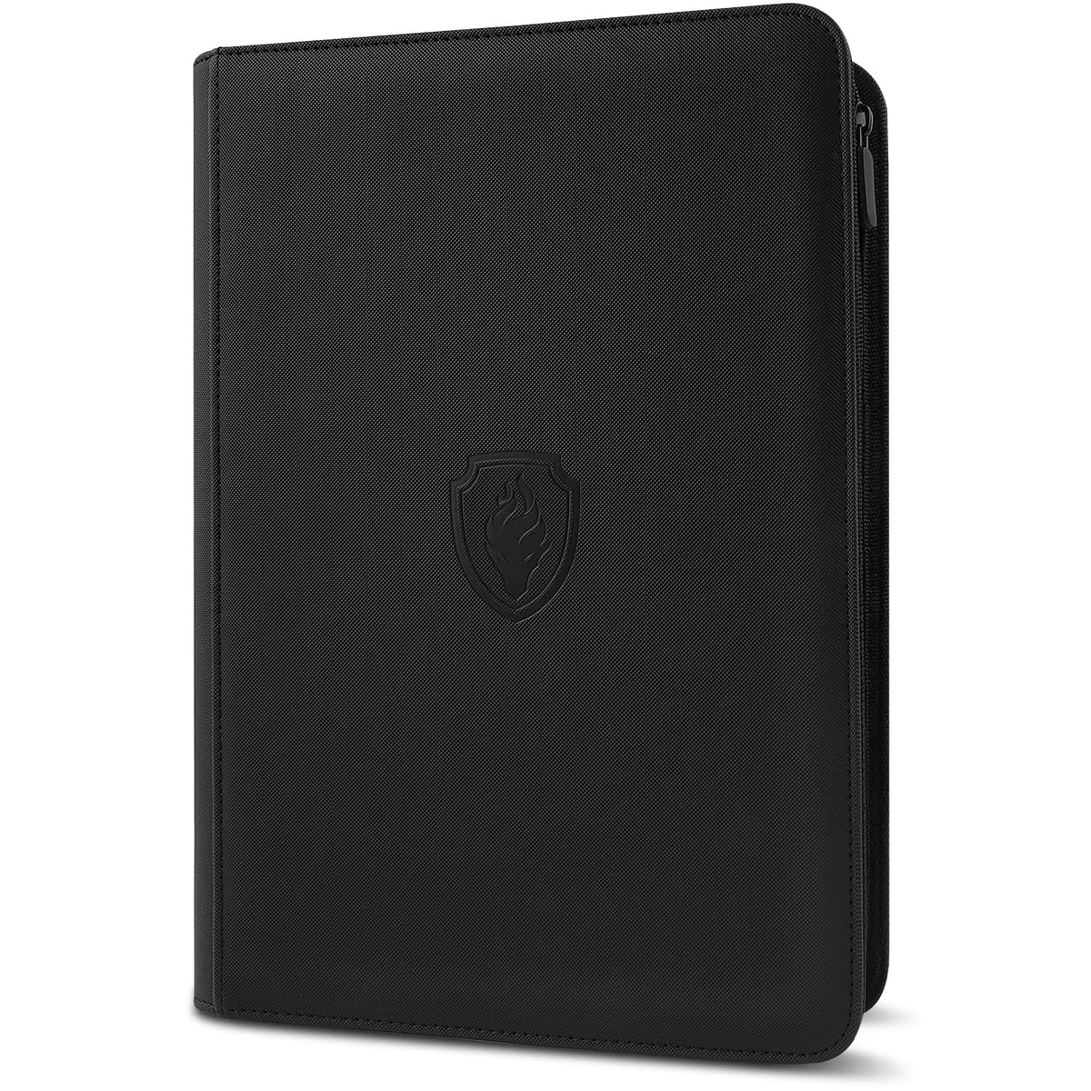 Fabmaker Premium Zip Card Binder cover: sturdy PU exterior for reliable protection.