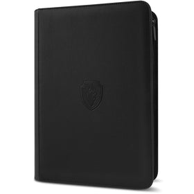 Fabmaker Premium Zip Card Binder cover: sturdy PU exterior for reliable protection.