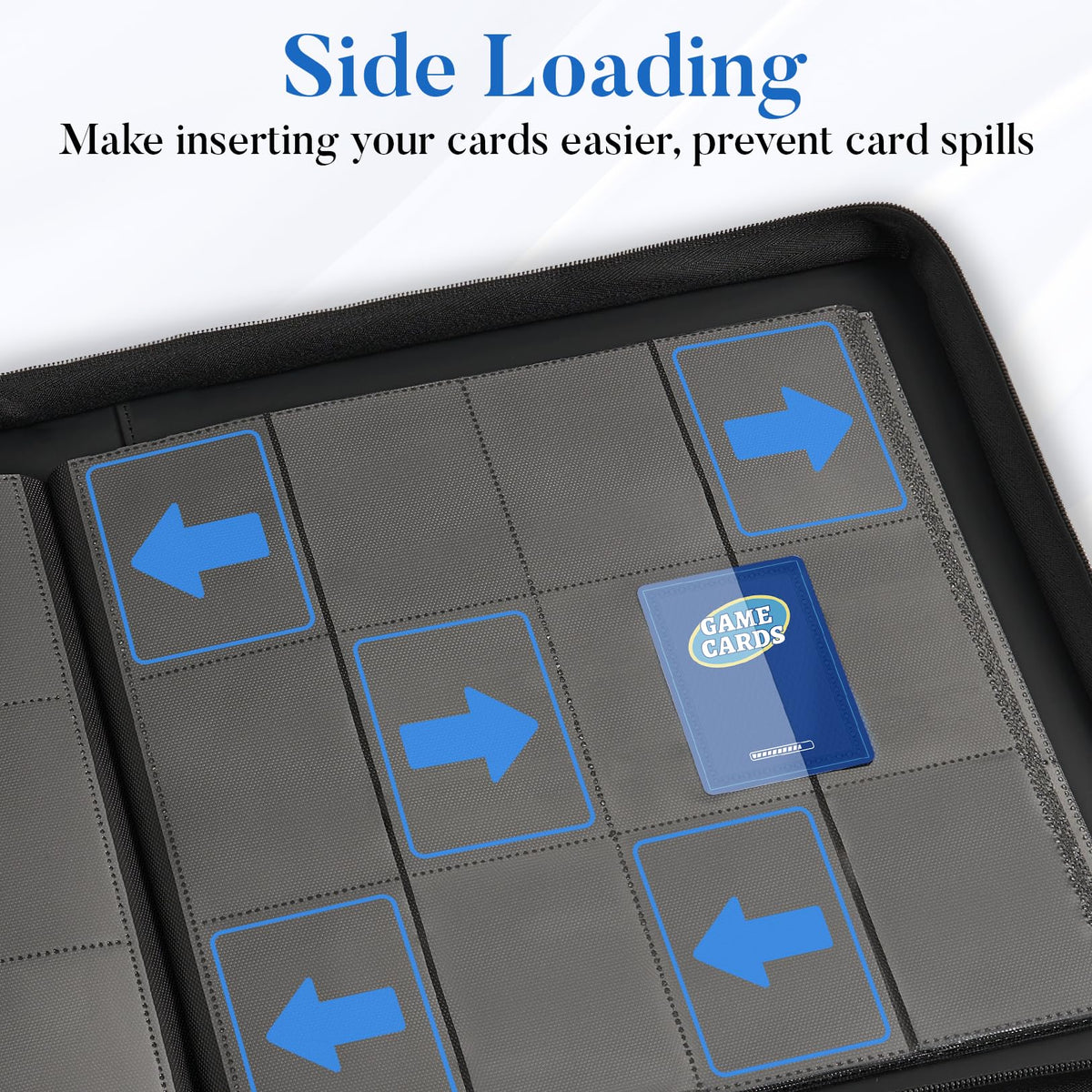 Fabmaker Premium Zip Card Binder durable exterior resists bending during transport