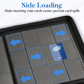 Fabmaker Premium Zip Card Binder durable exterior resists bending during transport