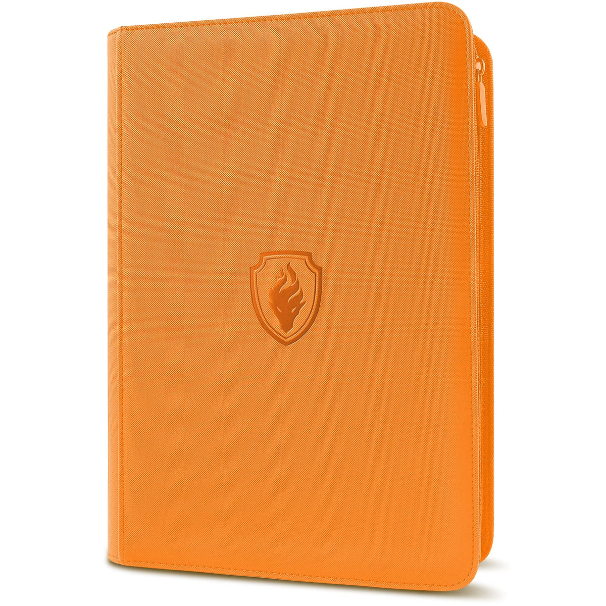 Fabmaker Premium Zip Card Binder front cover with durable PU exterior for travel protection.