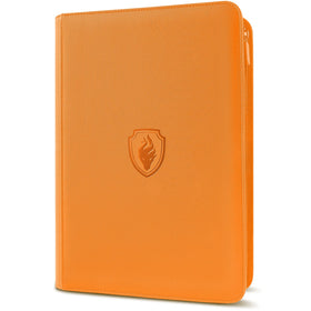 Fabmaker Premium Zip Card Binder front cover with durable PU exterior for travel protection.