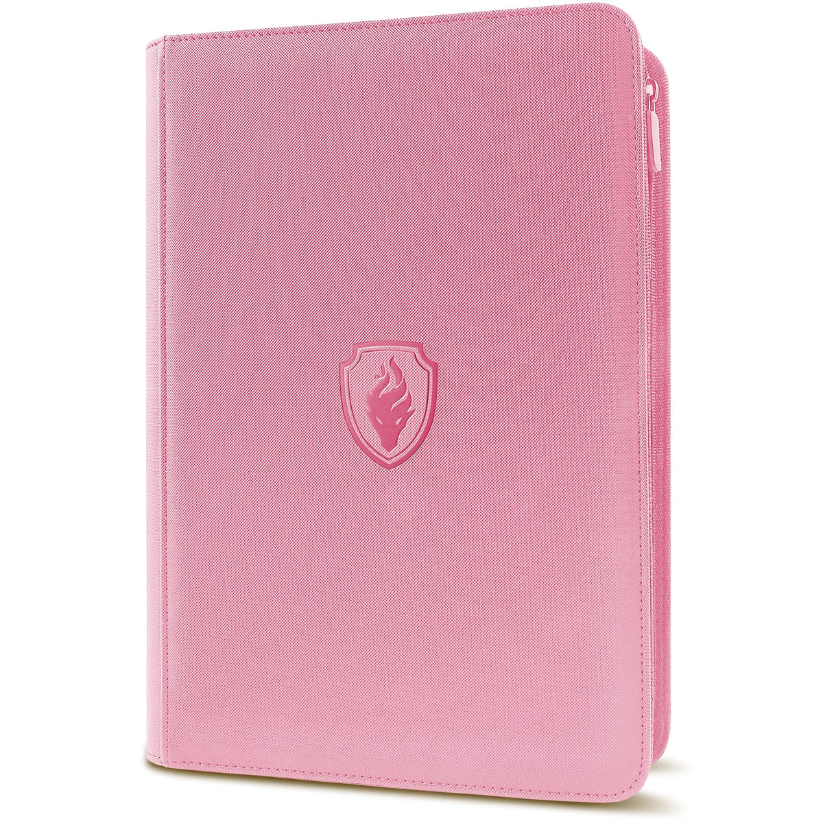 Fabmaker premium zip card binder with PU cover for protected card storage and transport.
