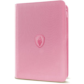 Fabmaker premium zip card binder with PU cover for protected card storage and transport.